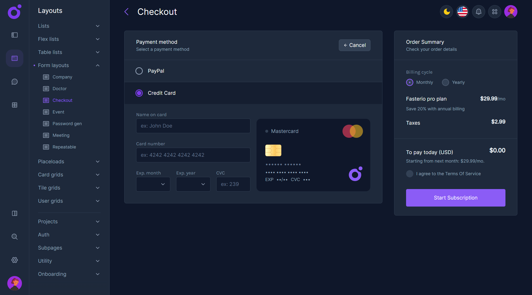 Tairo - Form layout 3