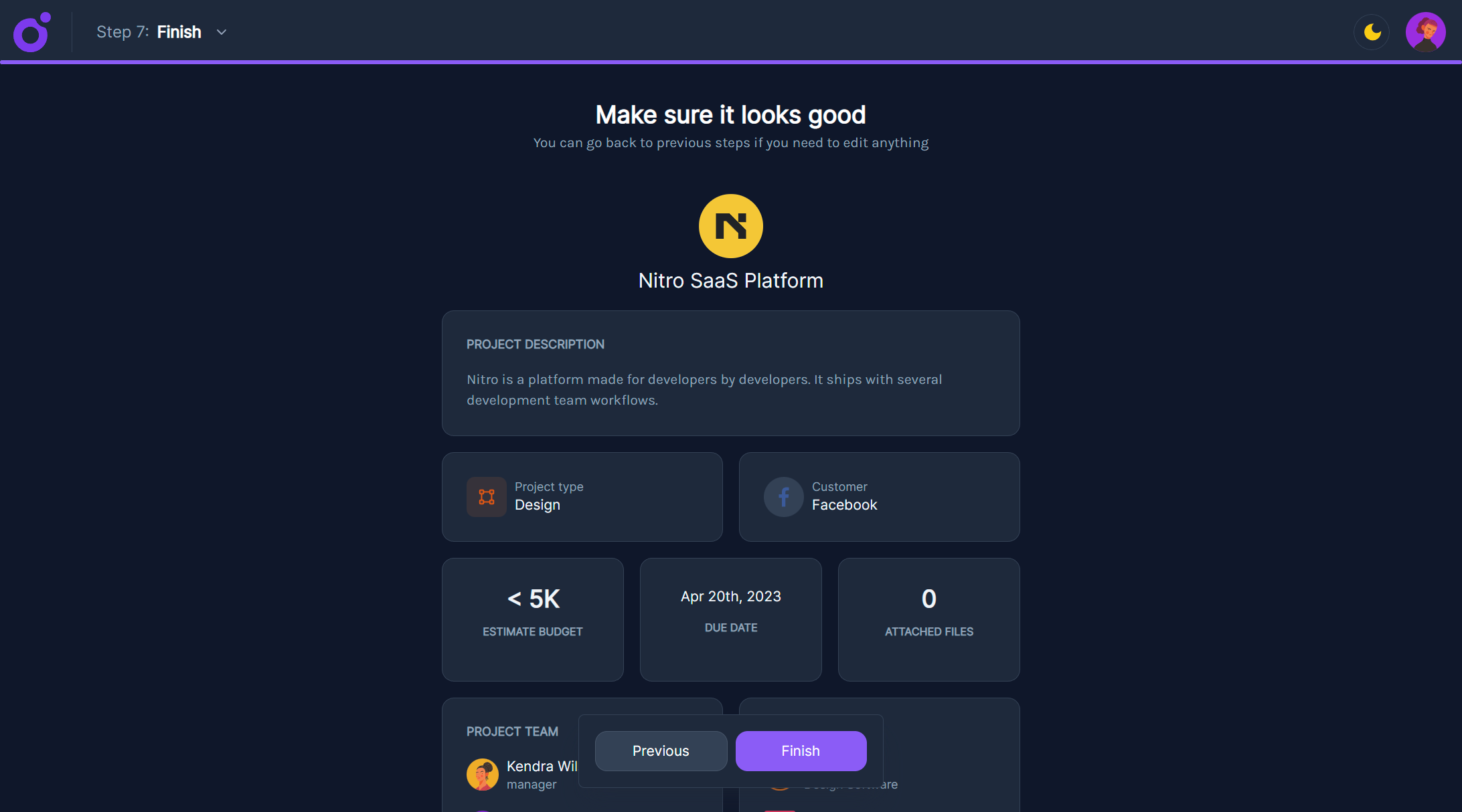 Tairo - Wizard — Step 7